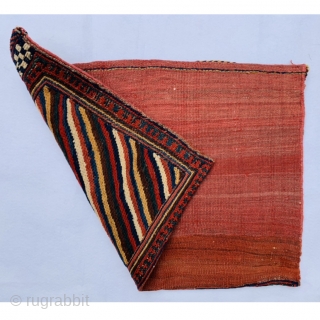 unusual sumak Afshar bag circa 1880 wool on wool,all good colors and perfect condation,size 77x52cm                  