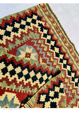 Very fine antique Qashqai kilim,size140x80cm in very good condition.wool on wool                      