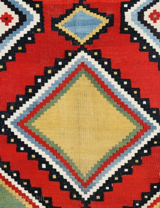 beautiful Qashqai Kilim circa1890 all good colors and perfect condition wool on wool size235x150cm                   