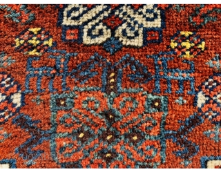 Very fine Qasgqai bagface fragment  circa 1870-size55x45cm                         