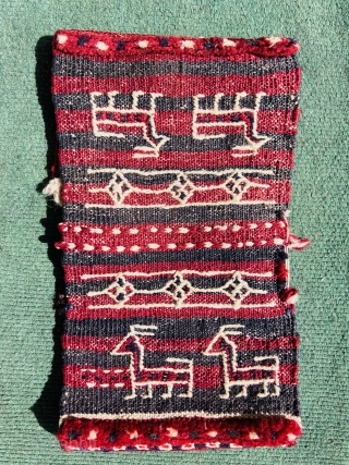 Beautiful complete Luri Bakhtiyari small khorjin circa 1890.in good condition,size 33x20cm                      