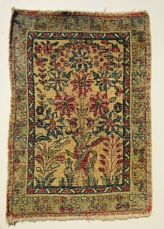 small Kerman laver 1880 circa,size 54x38cm                           