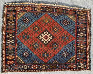 Kurdish Jaf 1880 circa with beautiful natural colors and good condition wool on wool>>size65x48cm                   