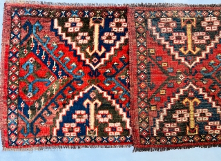 Late 19th century Antique Ersari Beshir torba Great design all good natural colors and very good condition,size155x45cm                