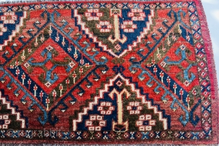 Late 19th century Antique Ersari Beshir torba Great design all good natural colors and very good condition,size155x45cm                