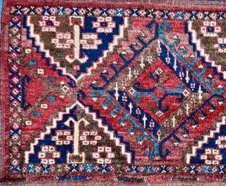 Late 19th century Antique Ersari Beshir torba Great design all good colors and very good condition,size155x45cm                 