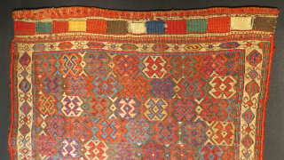 Northwest Persian sumak bagface,1870 circa.size 60x56                           