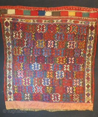 Northwest Persian sumak bagface,1870 circa.size 60x56                           