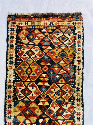 Rare Nord khorasan kordi Quchan kilim Balisht circa1880 all good natural colors and perfect condition size 96x40 Cm               