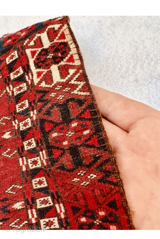 Turkmen tekke torba Late 19th c.(two side edges are cut),size125x45cm                       