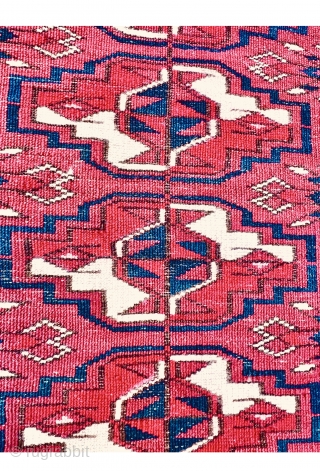 Turkmen tekke torba Late 19th c.(two side edges are cut),size125x45cm                       