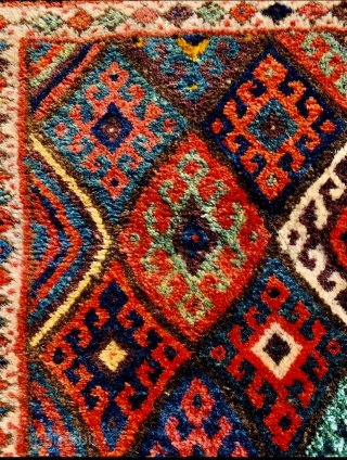 kurdish Jaf bagface 1890,all good colors and in very good condition 100% in wool,size60x50cm                   