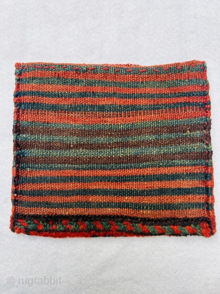 Qashqai Gabbeh chanteh circa 1880 all good natural dyes and perfect condition size 25x22cm                   