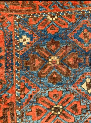 Beautiful antique Baluch rug circa 1880 all good natural colors and good condition size 161x88cm                  