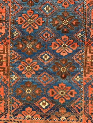 Beautiful antique Baluch rug circa 1880 all good natural colors and good condition size 161x88cm                  