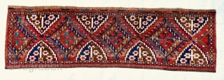 Late 19th century Antique Turkmen Ersari Beshir torba Great design all good colors and very good condition,size155x45cm                