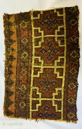 	Salor 'Main Carpet' Border Fragment 1800 circa,size30x20cm                          