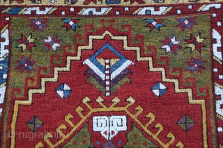 Rare Antique mid 19th C. Aksaray prayer Rug.
Please feel free to ask any question you want to learn.               