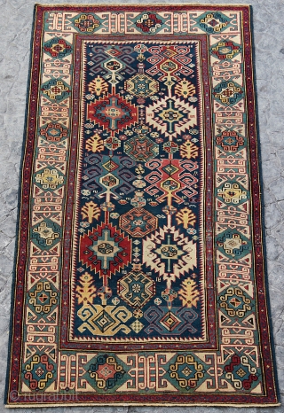 Antique Kufik Border Kuba-shirvan, Late 19th C.Caucasian rug.
Please feel free to ask any question you want to learn.               