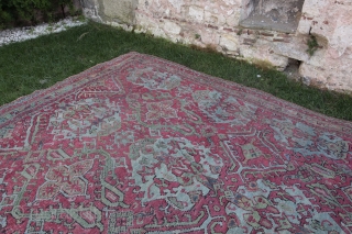 Antique Oushak Rug,Second Quarter of 19th C.Oushak Over size rug.
Size: 18' X 16' Feet. Please Feel free to ask any question you want          