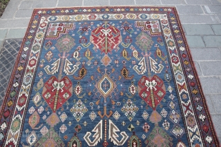 Antique World Class late 19th C, Caucasian Buba-shirvan Rare to find this big size Kuba rug.                 