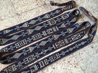 ghashgaei band very old,in perfect condition,there is no cotton in this band,Size:645 x 7.5 Cm                  