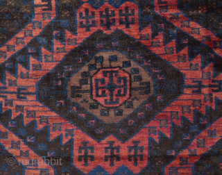 Late 19th Century Two Halves Timuri Baluch Main Carpet size 185x270 cm                     