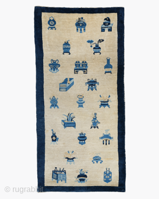 Early 20th Century Chinese Rug size 80x162 cm                         
