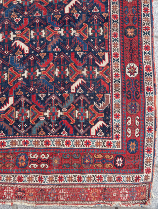 Persian Afshar Rug circa 1880 size 108x135 cm                         