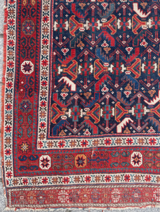 Persian Afshar Rug circa 1880 size 108x135 cm                         