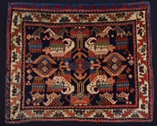Persian Khamseh Bag Face circa 1870 size 57x72 cm                        