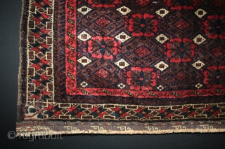 wonderful Minakhani desing Baluch bagface,,great natural colours,,size:73x81 cm  2.4x2.7 ft ,,bottom left corner have smal old repaird(petch)               