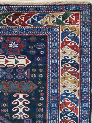 Kuba Shirvan Rug Circa 1870 Size: 135x240 cm                         