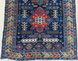 Kuba Shirvan Rug Circa 1870 Size: 135x240 cm                         