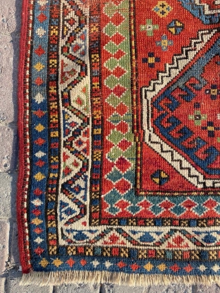 Kazak rug circa 1880 size:90x185cm                            