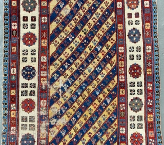 Caucasian Talish Rug Circa 1870 Size: 110x200 cm                         