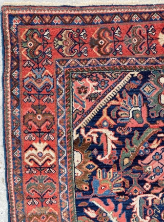 19th Century Perfect Condition Persian Mahal Rug Size: 132x202 cm                       