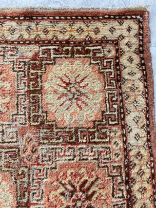 Middle of the 19th Century Khotan Rug in original condition. Size: 75x100 cm                    
