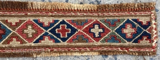 Caucasian Reverse Sumak Circa 1870 Size: 10x90 cm                         