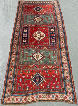 Caucasian Rug Circa 1870 Size: 125x265 cm                          