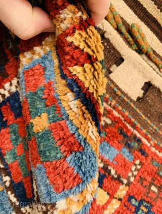 Meshkin Azerbaijan Northwest Persian
khorjin circa 1900 all good natural colors and very good condition size130x50cm                  