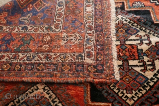 Very fine tribal/village Afshar rug,  circa 1900;  SE Persia;  incredibly supple handle(could be used as a blanket);  warm,  natural  colors;  very good condition;  selvages  ...