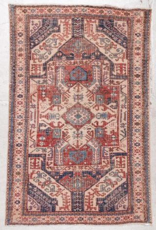 Antique caucasian kazak ushag kasim, curca 1900, size 175x114cm.                        