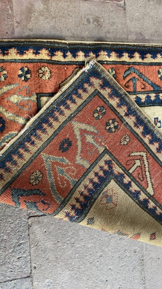 Very unique Caucasian Pinwheel Kazak Rug? Please feel free to contact for more information.Thanks                   