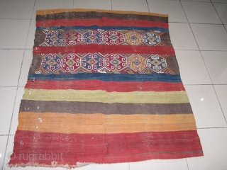 Wonderful Anatolian Ala-Chuval soumac,kilim.one of the best piece with it's colours quality,design,material and age.                   