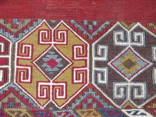 Wonderful Anatolian Ala-Chuval soumac,kilim.one of the best piece with it's colours quality,design,material and age.                   