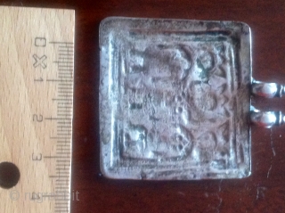 India, Amulet, Silver, Three Durgas, 11 grams                          