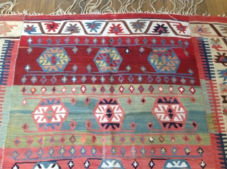 Thurkish/ Konya kilim. Excellent and original condition. 
Size 5'5x11 (168x336 cm)                      