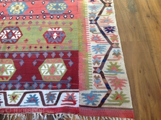 Thurkish/ Konya kilim. Excellent and original condition. 
Size 5'5x11 (168x336 cm)                      