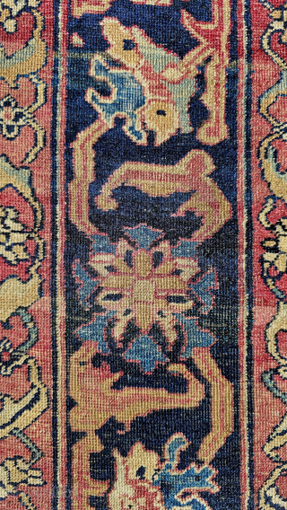Size ; 132 x 180 cm,
Old persian (isfahan or Haji jelili)                      